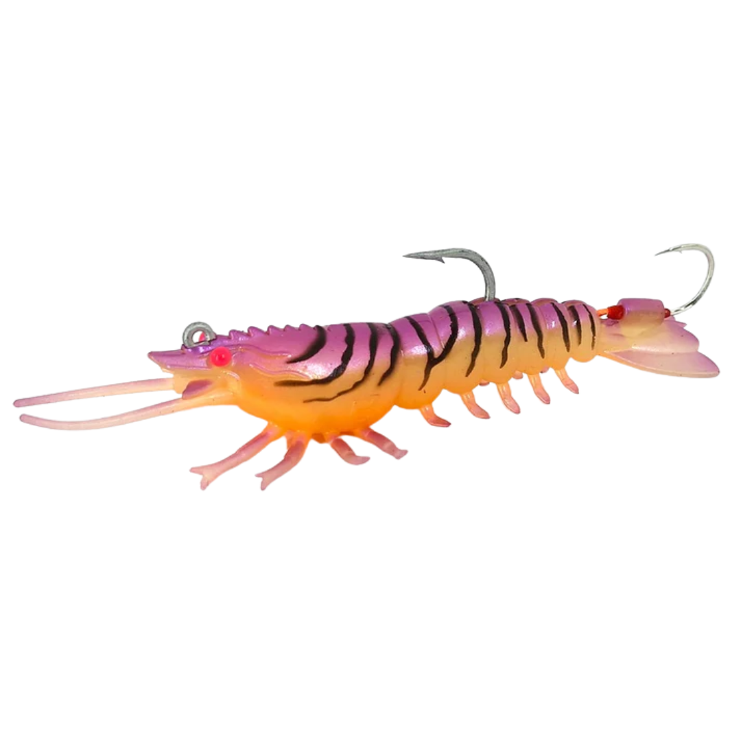 Barambah Stinger Shrimp Heavy Duty 90HD 90mm Soft Plastic Lure Pink Eye Shrimp