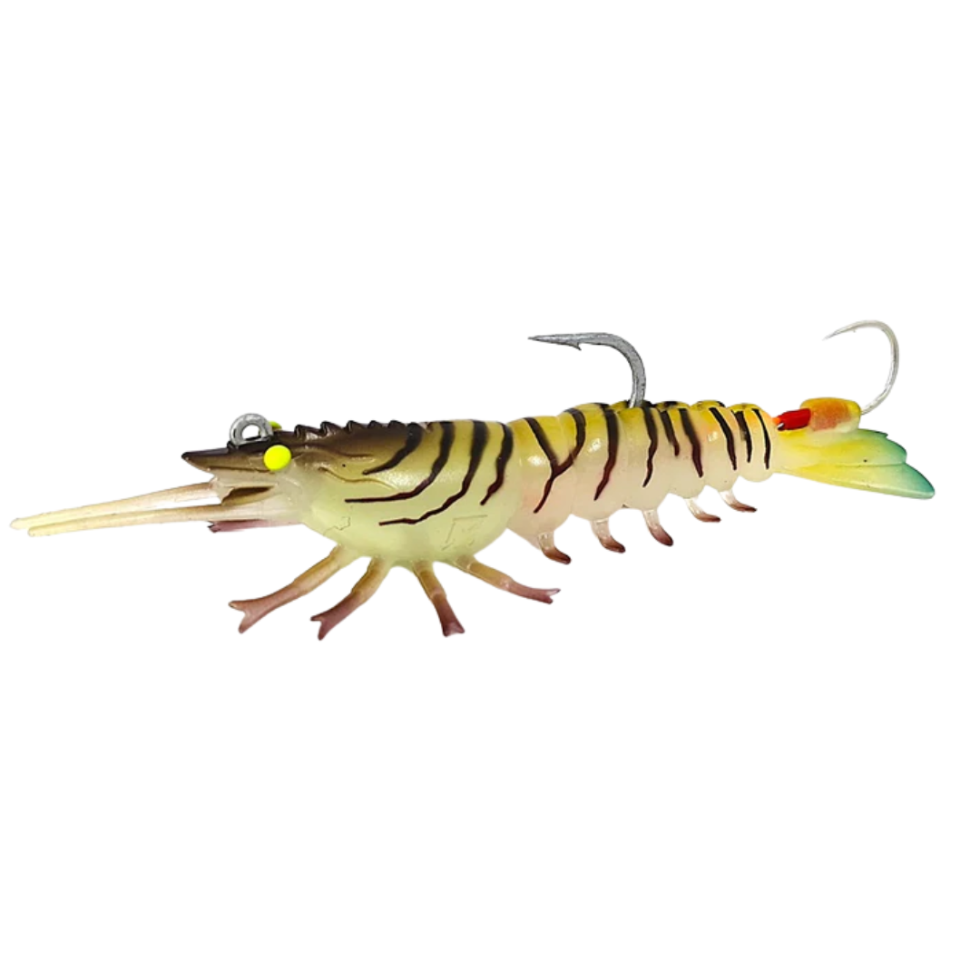 Barambah Stinger Shrimp Heavy Duty 90HD 90mm Soft Plastic Lure Tiger Prawn
