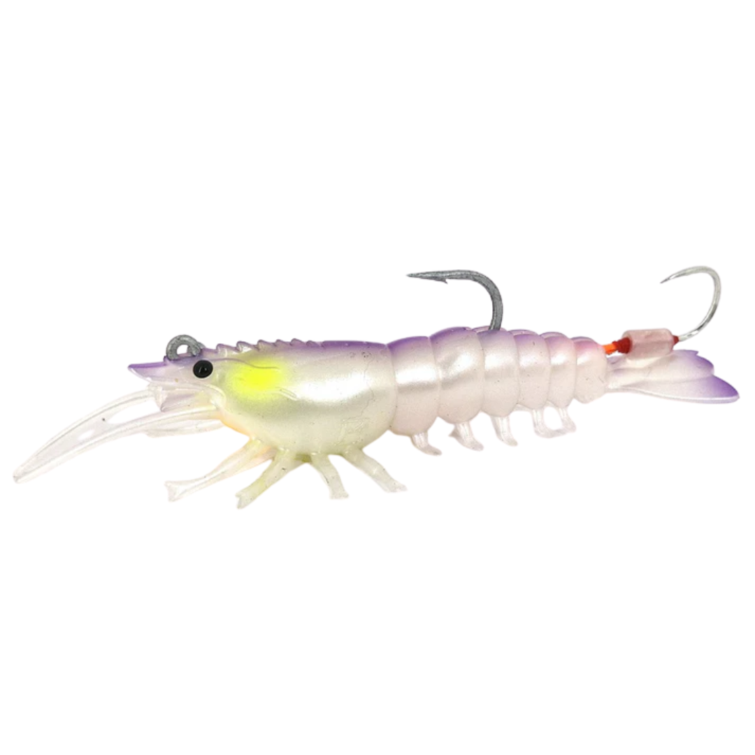 Barambah Stinger Shrimp Heavy Duty 90HD 90mm Soft Plastic Lure Whitey