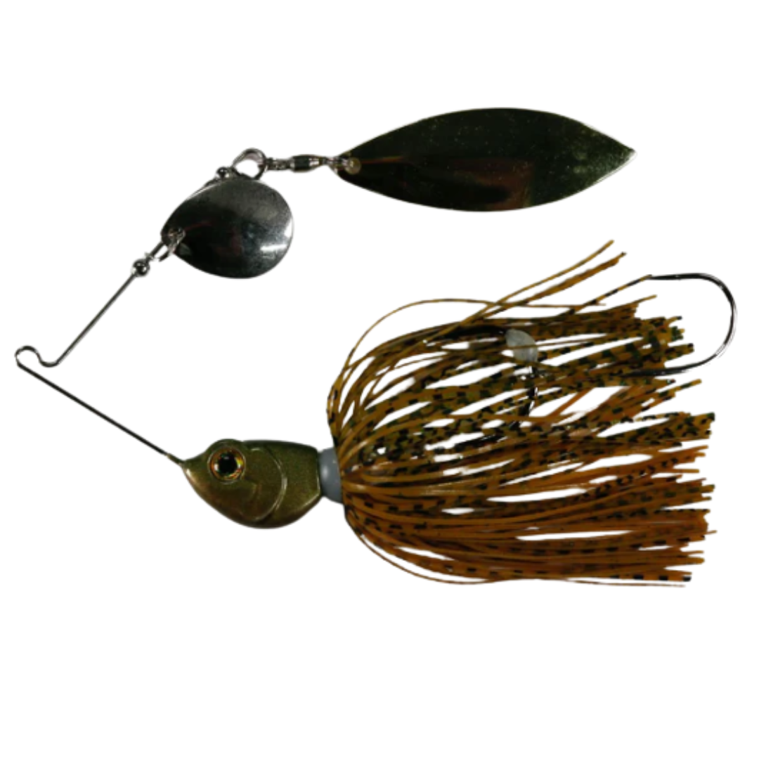 Hot Bite Donk 1/2oz Spinnerbait Lure Olive Craw