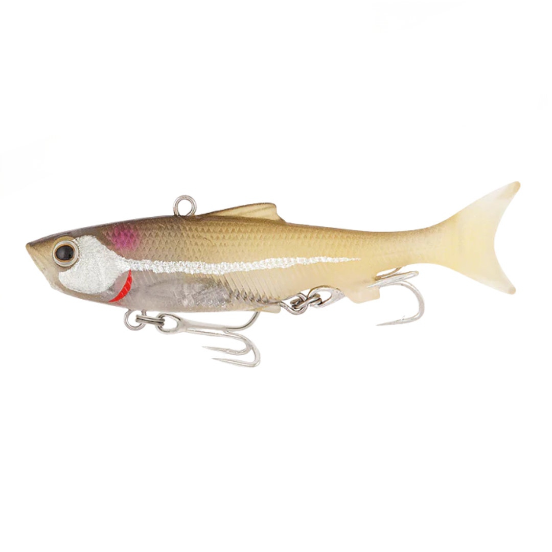 Samaki Vibelicious Thumper Tail 100mm 20g Soft Vibe Lure Whitebait
