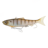 Samaki Vibelicious Thumper Tail 100mm 20g Soft Vibe Lure Pearl Perch