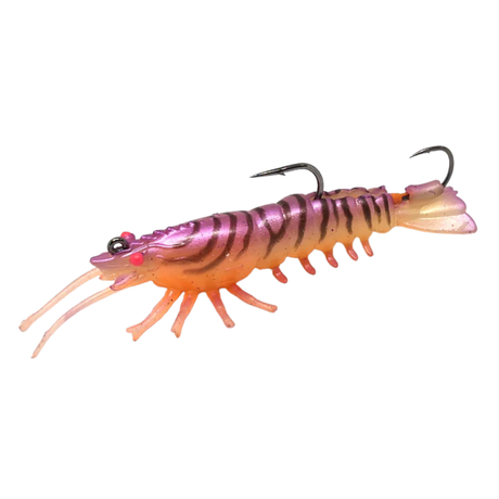 Barambah Stinger Shrimp Finesse 55F 55mm Soft Plastic Lure Pink Eye Shrimp