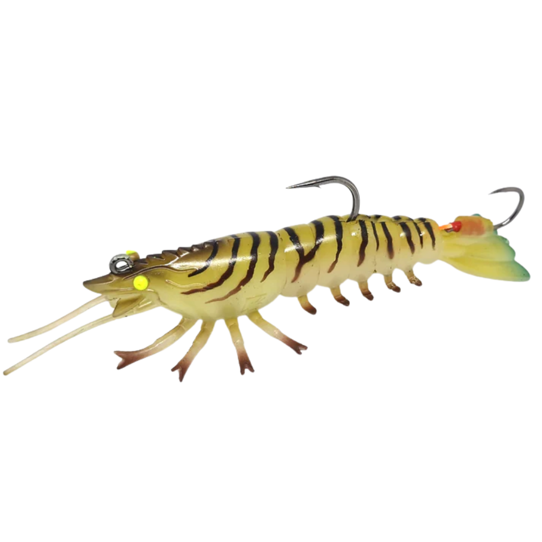 Barambah Stinger Shrimp Finesse 55F 55mm Soft Plastic Lure Tiger Prawn