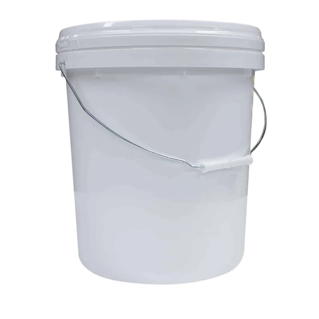 Bucket Pail With Lid 20L White
