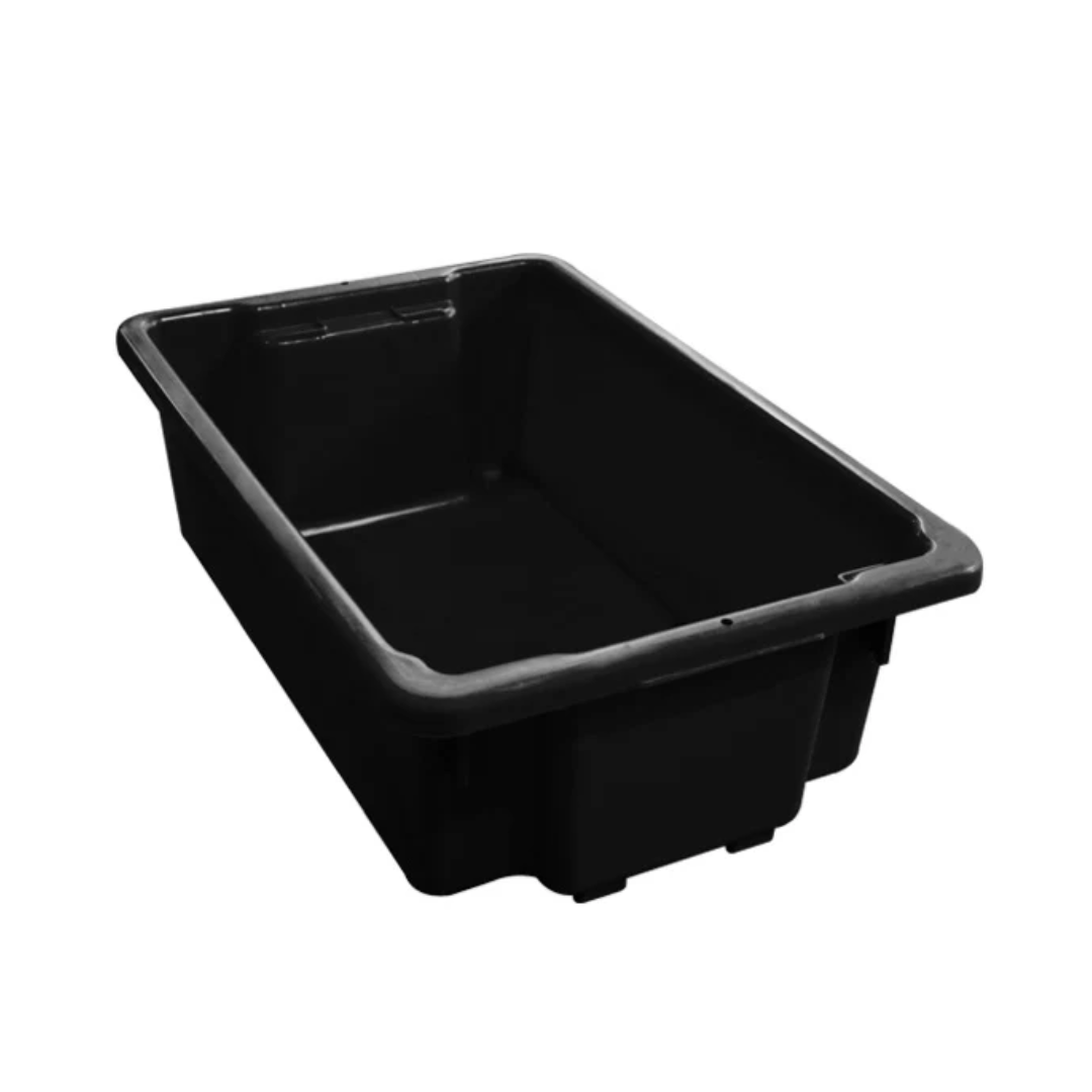Plastic Storage Tub Small Black
