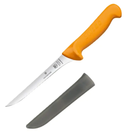 Victorinox Swibo 16cm Flexible Straight Filleting Knife With Sheath Orange