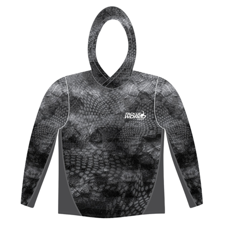 Tackle World Bundaberg Grey Estuary Coloured Fish Adult Hooded Fishing Jersey