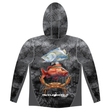 Tackle World Bundaberg Grey Estuary Coloured Fish Adult Hooded Fishing Jersey