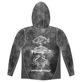 Tackle World Bundaberg Grey Estuary White Fish Adult Hooded Fishing Jersey