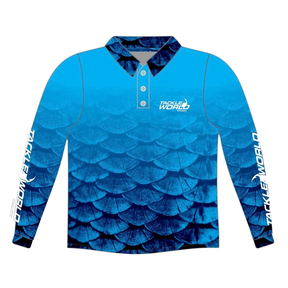 Tackle World Bundaberg Blue Scale Adult Fishing Shirt
