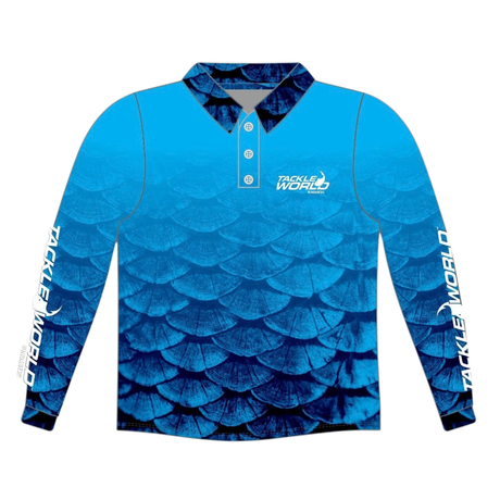 Tackle World Bundaberg Blue Scale Youth Fishing Shirt