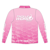 Tackle World Bundaberg Pink Scale Adult Fishing Shirt