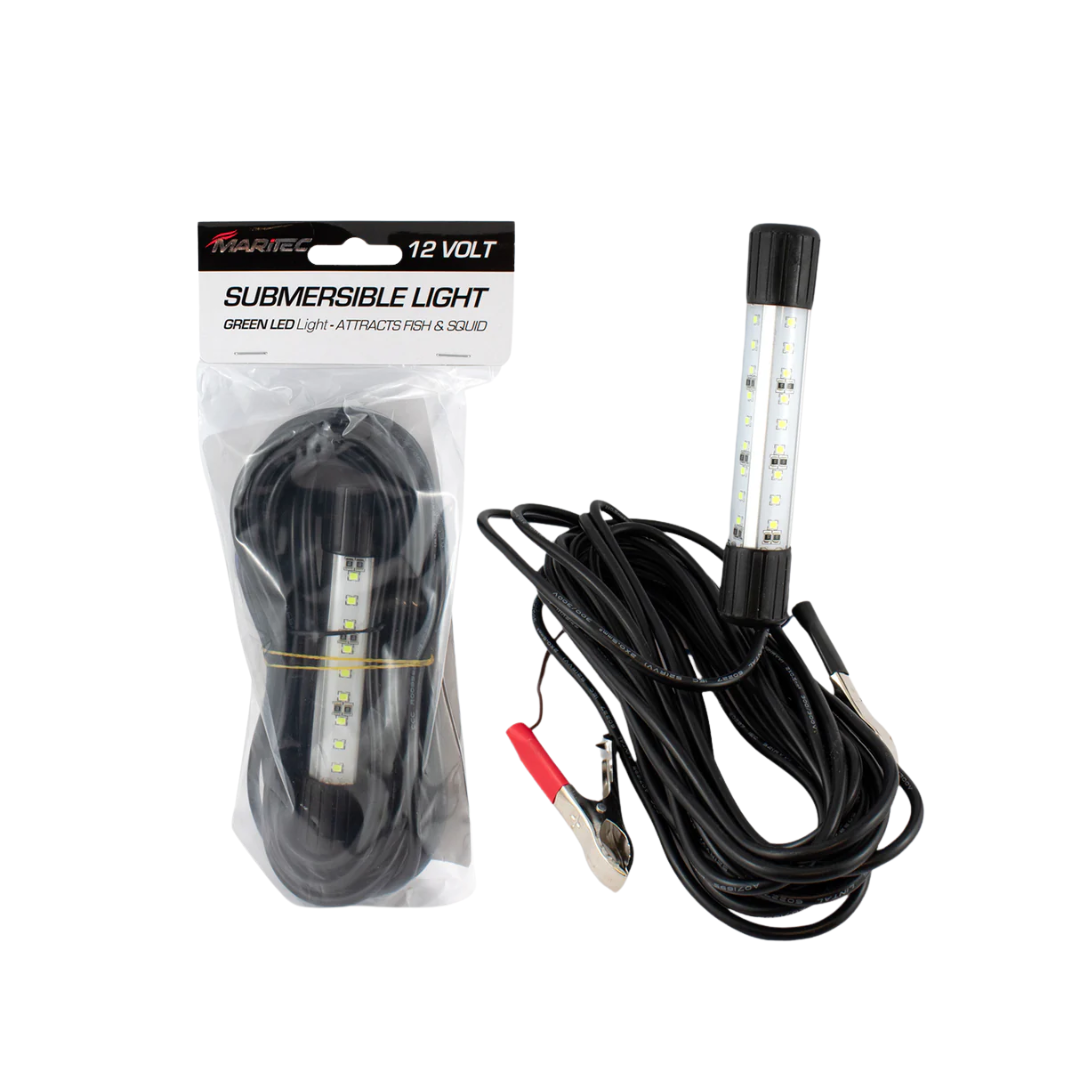 Maritec 12v Submersible LED Fishing Light Green