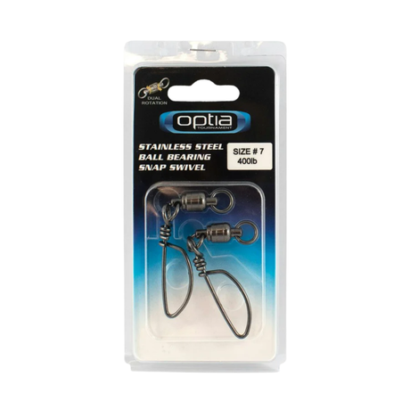 Optia Stainless Steel Ball Bearing Snap Swivels