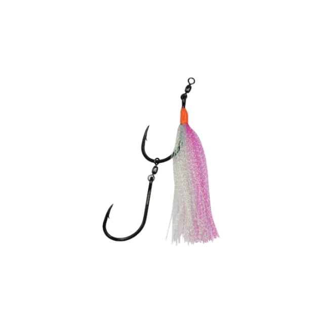 Mustad 10829NPBN Big Gun 2 Hook Dressed Pre-Made Ganged Hooks 3pk