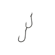 Mustad 10829NPBN Big Gun 2 Hook Undressed Pre-Made Ganged Hooks 4pk