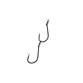 Mustad 10829NPBN Big Gun 2 Hook Undressed Pre-Made Ganged Hooks 4pk