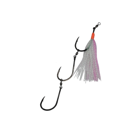 Mustad 10829NPBN Big Gun 3 Hook Dressed Pre-Made Ganged Hooks 3pk