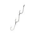 Mustad 7766-DT Tarpon 3 Hook Undressed Pre-Made Ganged Hooks 4pk