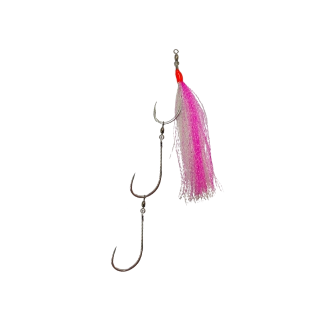 Mustad 9179APTS Light Game 3 Hook Dressed Pre-Made Ganged Hooks 3pk