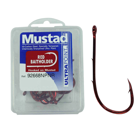 Mustad 92668NPNR Baitholder Hooks Bulk Pack