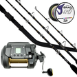 Daiwa 22 Tanacom 1200 Tanacom 64XXH J-Braid Grand X8 80lb Pre-Spooled Bent Butt Electric Combo
