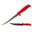 Maritec 6in Fillet Knife With Sheath Red/Black