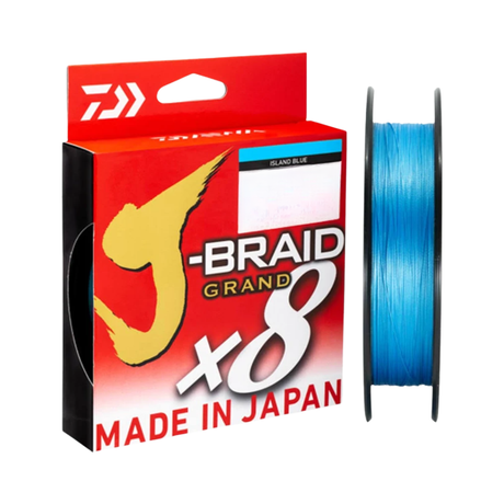 Daiwa J-Braid Grand X8 Braided Fishing Line Island Blue