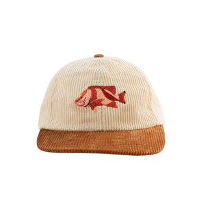 Reef Lagoon Red Emperor Corduroy Flat Brim Cap
