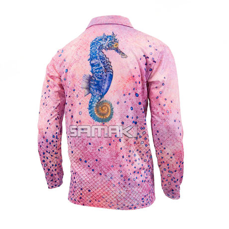 Samaki Seahorse Youth Fishing Shirt