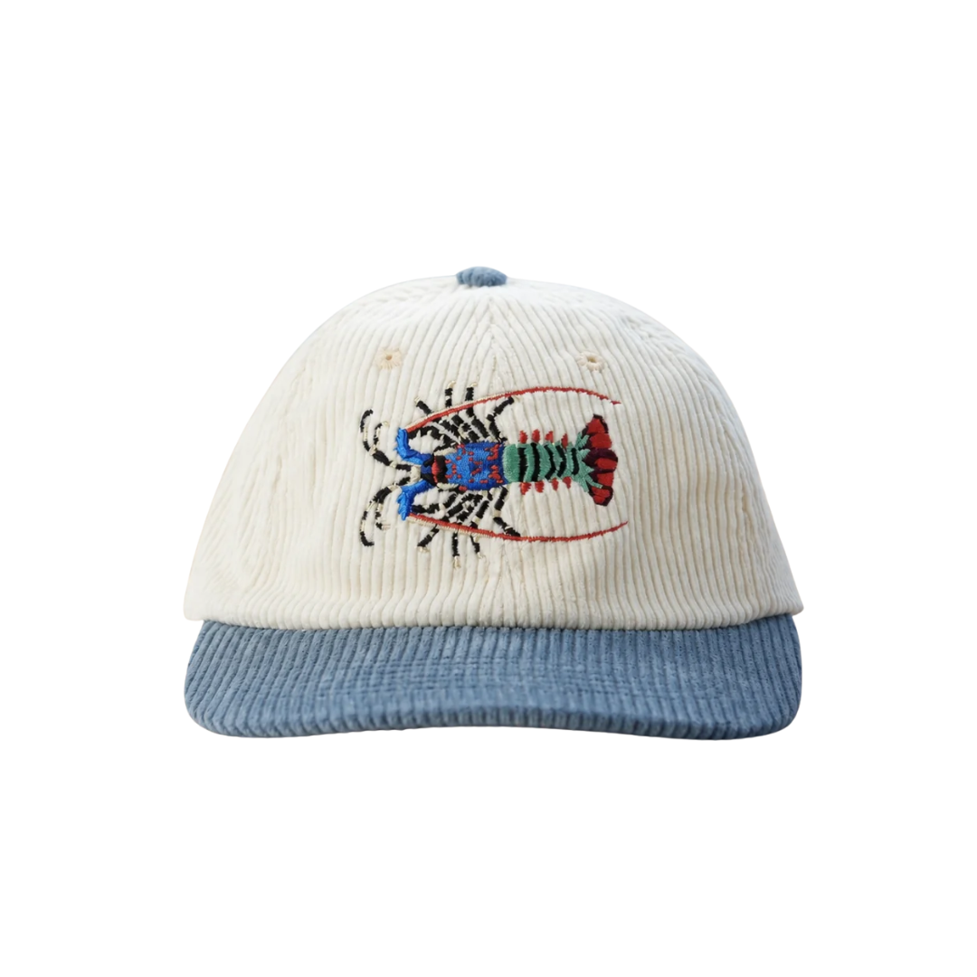 Reef Lagoon Ornate Crayfish Corduroy Flat Brim Cap