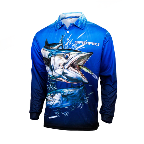 Samaki Spanish Mackerel Adult Fishing Shirt