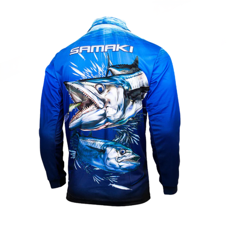 Samaki Spanish Mackerel Youth Fishing Shirt