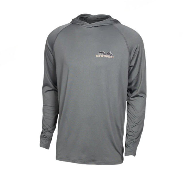 Samaki Tailing Performance Adult Hooded Fishing Jersey Earth