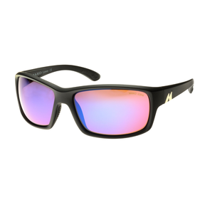 Mako Edge 9604 Polarised Sunglasses M01G3H6 Matte Black - Copper Blue Mirror