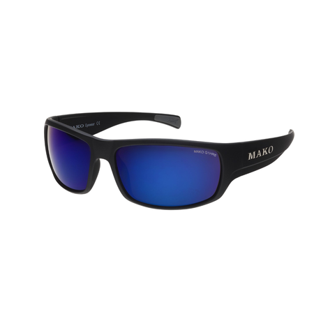 Mako Escape 9581 Polarised Sunglasses M01G1HR6 Matte Black - Brown Blue Mirror