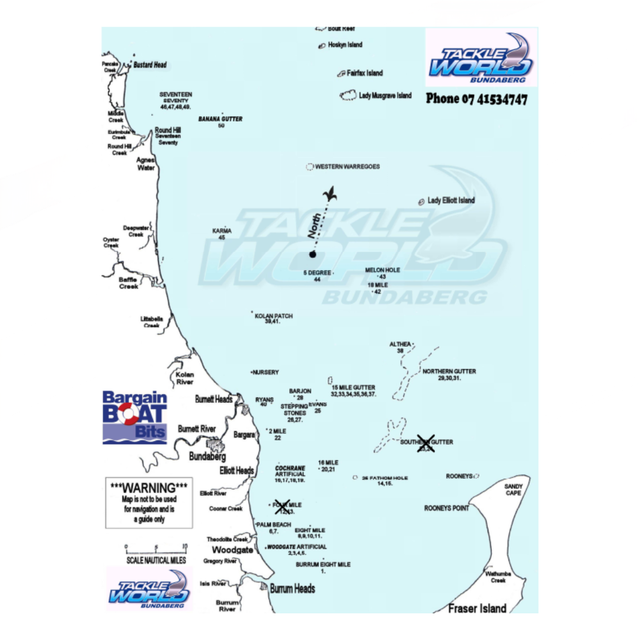 Waypoint Map Burrum to 1770