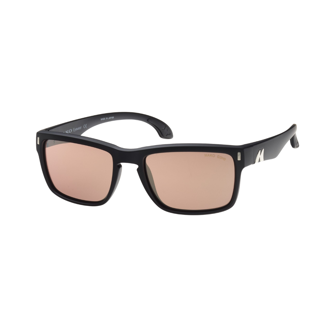 Mako GT 9583 Polarised Sunglasses M01G3H9 Matte Black - Copper Silver Mirror