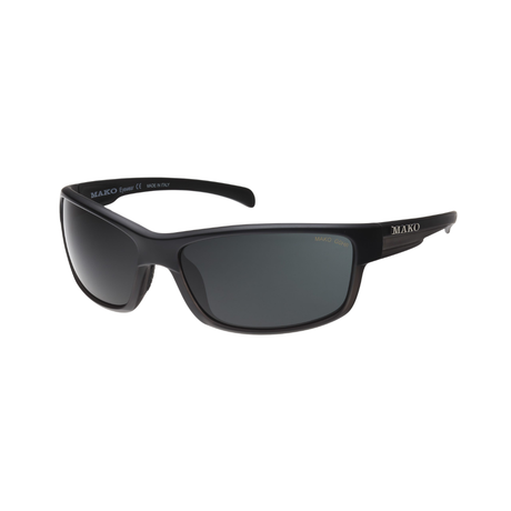 Mako Shadow 9585 Polarised Sunglasses M03G0HR Matte Black/Grey - Grey