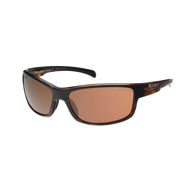 Mako Shadow 9585 Polarised Sunglasses M12G3SX Matte Black/Tort - Copper