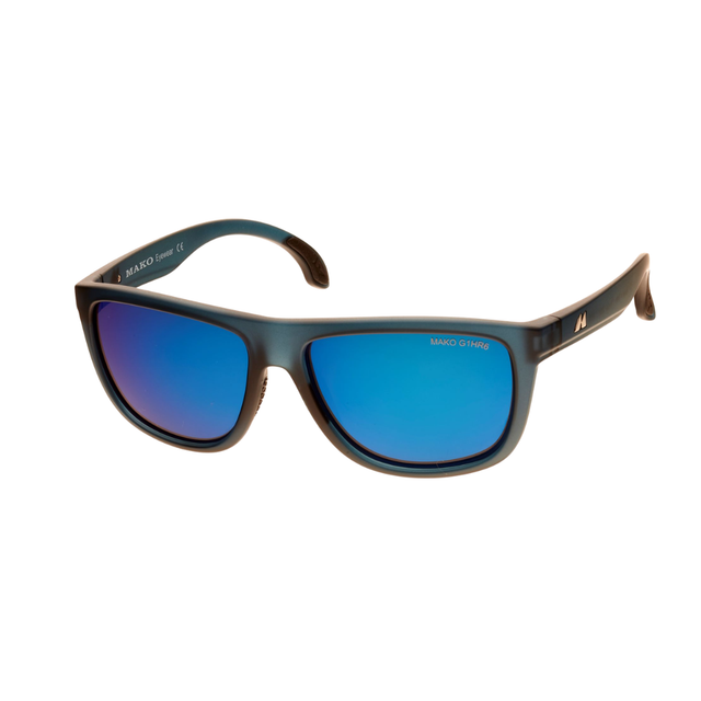 Mako Tidal 9607 Polarised Sunglasses M01G1HR6 Matte Black - Blue Mirror