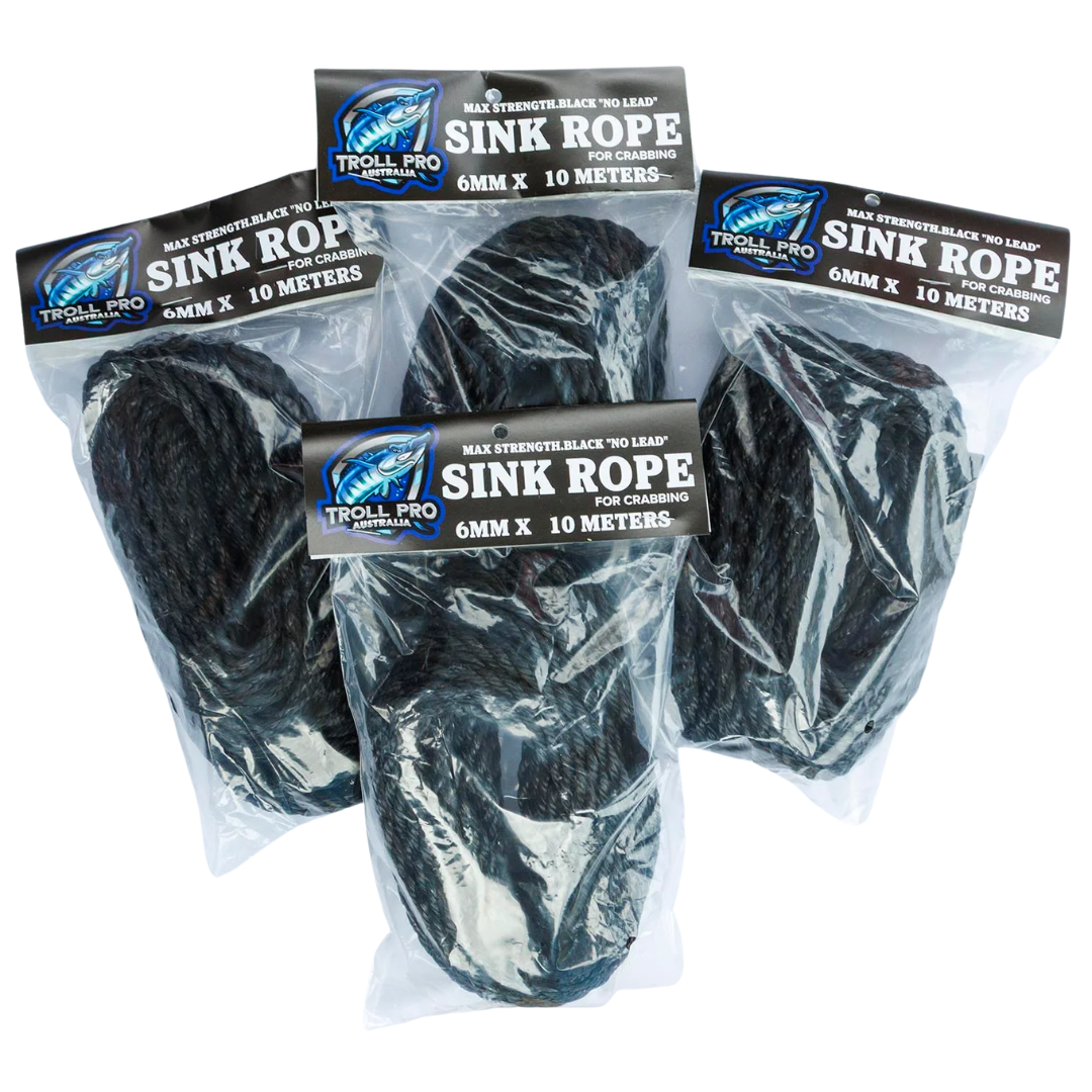 Mr Bait Troll Pro Crab Pot Sinking Rope 6mm X 10m