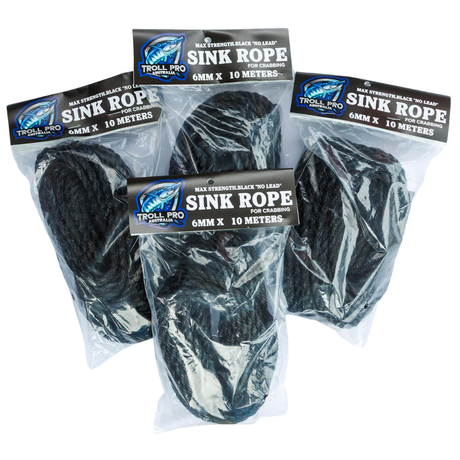 Mr Bait Troll Pro Crab Pot Sinking Rope 6mm X 10m
