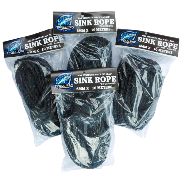 Mr Bait Troll Pro Crab Pot Sinking Rope 6mm X 10m