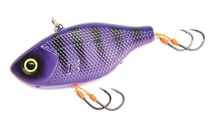 Barambah Viben8or 58R 58mm 12.8g Hard Vibe Lure Purple and Black