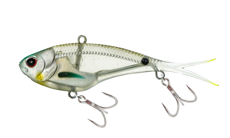 Nomad Vertrex Max 110mm 36g Soft Vibe Lure Holo Ghost Shad
