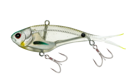 Nomad Vertrex Max 110mm 36g Soft Vibe Lure Holo Ghost Shad