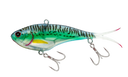 Nomad Vertrex Max 110mm 36g Soft Vibe Lure Silver Green Mack