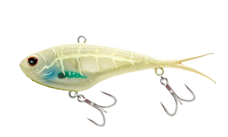 Nomad Vertrex Max 130mm 65g Soft Vibe Lure White Glow